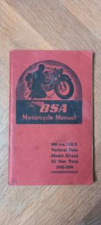 Instruction manual BSA A7, Ophalen of Verzenden, Overige merken