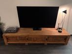 TV Meubel Dressoir landelijk koloniaal ruw teak 240 cm, Ophalen, Teakhout, Landelijk Robuust Koloniaal, Zo goed als nieuw