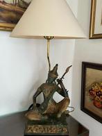Bronzen Thaise Tafellamp Prins Phra Aphai Mani/Jakhee, Ophalen, Zo goed als nieuw, 75 cm of meer