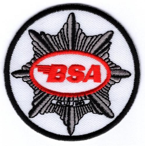 BSA stoffen opstrijk patch embleem #1, Motoren, Accessoires | Overige, Nieuw, Verzenden