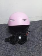 Roze Skihelm + Bril Maat M - Zo Goed Als Nieuw!, Overige merken, Gebruikt, Overige typen, Ophalen of Verzenden
