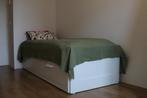 BRIMNES - Bed frame with storage, white, 180x200 cm, Wit, Tweepersoons, Ophalen of Verzenden, Zo goed als nieuw