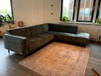 UMIX Madison Hoekbank – Donkergroen (met longchair), Ophalen, 250 tot 300 cm, Gebruikt, Hoekbank
