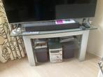 tv meubel, Ophalen, Gebruikt, 100 tot 150 cm, Glas