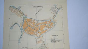 09 Bolsward Plattegrond Litho 1917