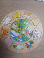 puzzel hout, Ophalen, 2 tot 4 jaar, 10 tot 50 stukjes, Zo goed als nieuw