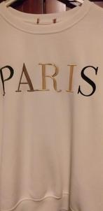 Witte trui met 'Paris' erop - Maat xl, Maat 38/40 (M), Wit, Ophalen of Verzenden, Onbekend