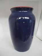 Vaas, uiltje rijswijk, blauw bruine rand, Antiek en Kunst, Ophalen of Verzenden