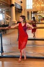 Latin Dress Red / Blue Stefdresscoutur, Zo goed als nieuw, Boven de knie, Rood, Ophalen