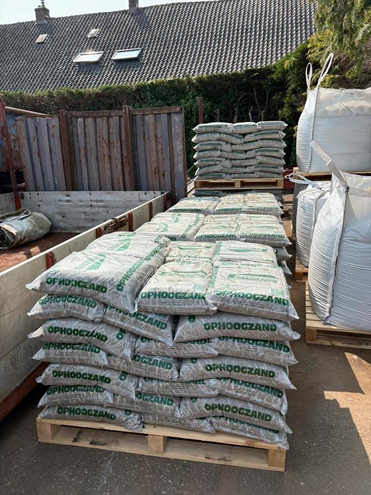 UITVERKOOP ZAND EN GRIND ZAKKEN, Tuin en Terras, Grind, Keien en Split, Nieuw, Overige materialen, Ophalen