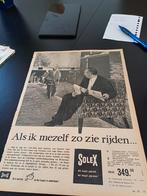 Advertentie van Solex bromfiets 1958 dag in dag uit, Verzamelen, Merken en Reclamevoorwerpen, Overige typen, Gebruikt, Ophalen of Verzenden