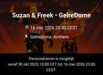 Suzan & Freek 3 platina zitplaatsen 16 mei, Twee personen, Mei