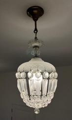 Kristallen plafondlamp, vintage/antiek?, Huis en Inrichting, Lampen | Kroonluchters, Ophalen of Verzenden, Gebruikt, Oude kristallen kroonluchter