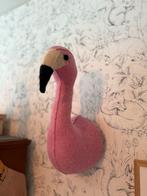 Vilten Flamingo Muurkop, Ophalen of Verzenden, Zo goed als nieuw, Wanddecoratie