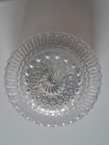 2 x Vintage plafondlamp van glas beschikbaar voor biedingen