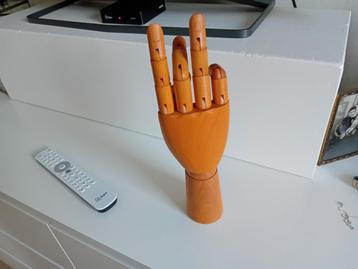 HOUTEN BEWEEGBARE TEKENHAND  beschikbaar voor biedingen