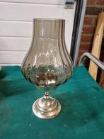 kandelaar verzilverd met rookglas, Ophalen of Verzenden, 'T Olde Gre-j, Info@toldegrej.nl, Endepoelstraat 20f Didam