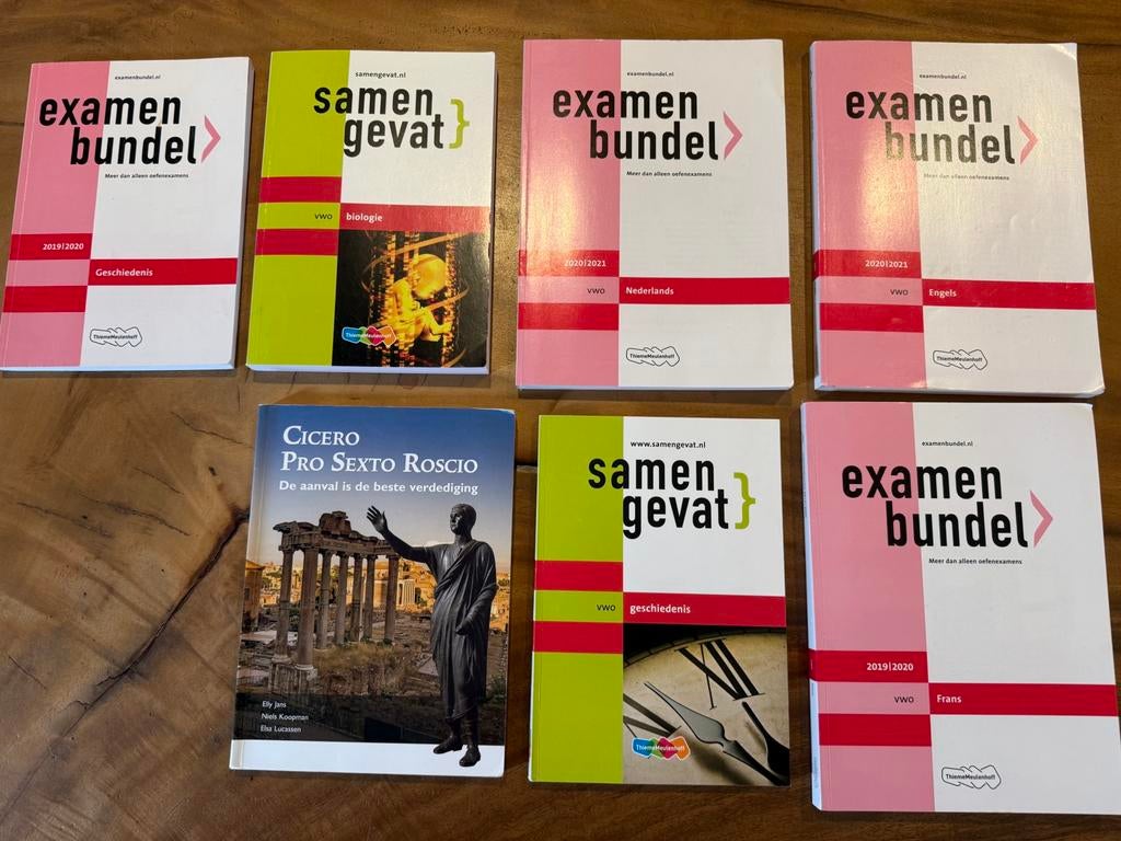 Examenbundels VWO 15,- p stuk alle zeven. 87,50, Ophalen of Verzenden, Zo goed als nieuw, VWO, Geschiedenis
