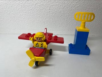 Duplo 2676 Vintage rood Vliegtuigje beschikbaar voor biedingen