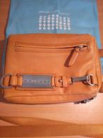 Piquadro kwaliteits schoudertasje lichtbruin izgst., Gebruikt, Minder dan 30 cm, Bruin, Ophalen of Verzenden