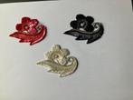 kleding applicatie 3 bloemfiguren div kleuren tesamen € 7,50, Ophalen of Verzenden, Nieuw, Overige typen