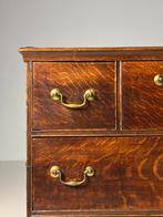 Engelse ladekast 18e eeuw eiken, Ophalen, Eikenhout, 50 tot 100 cm, Zo goed als nieuw