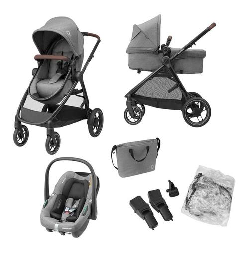Maxi-Cosi ZeliaTrio Stroller 3 in 1 Set, 0-4 Years+ISOFIX, Kinderen en Baby's, Kinderwagens en Combinaties, Zo goed als nieuw