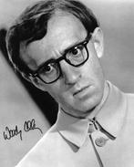 Foto Woody Allen met Handtekening Gesigneerd James Bond, Gesigneerd, Foto of Kaart, Verzenden