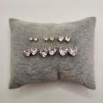 Oorknopjes transparante hartjes, 3mm-8mm, stainless steel, Overige materialen, Nieuw, Ophalen of Verzenden, Info@lajefa-sieraden.nl