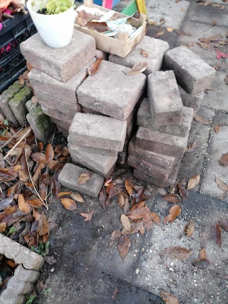 tegels 20x20 /palisadebanden etc, Tuin en Terras, Tegels en Klinkers, Gebruikt, Terrastegels, Beton, Ophalen of Verzenden