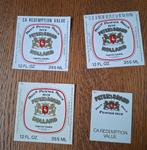 Peter's brand bier etiket 4 x ongebruikt, Verzamelen, Biermerken, Ophalen of Verzenden, Nieuw, Overige typen, Overige merken