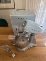 SMEG SMF02PBEU Keukenmachine - Pastelblauw, 4 liter of meer, 3 snelheden of meer, Ophalen of Verzenden, Zo goed als nieuw
