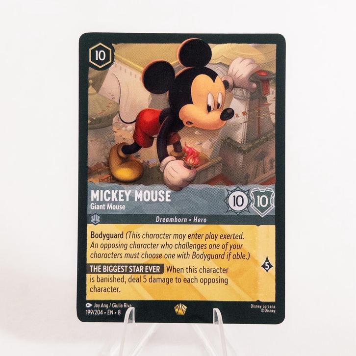 Lorcana - Mickey Mouse - Giant Mouse 199/204 Reign of Jafar, Hobby en Vrije tijd, Verzamelkaartspellen | Overige, Zo goed als nieuw