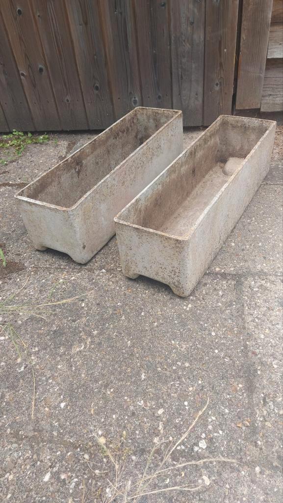 Originele Willy Guhl jardinières/ planters PRIJS P.S., Tuin en Terras, Bloembakken en Plantenbakken, Minder dan 30 cm, 60 tot 100 cm