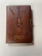 Antiek poesie album uit 1909 met veel tekeningen en plaatjes, Ophalen of Verzenden