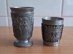 2x Shot Beker Vintage Schohaus Bolivia en Rein Zinn Germany, Antiek en Kunst, Ophalen of Verzenden