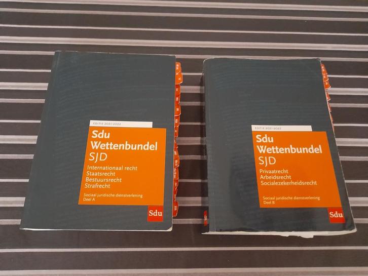 Sdu Wettenbundel SJD 2021-2022 (Deel A & B), Boeken, Studieboeken en Cursussen, Gelezen, HBO, Alpha, Ophalen of Verzenden