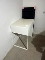 MICKE, Klassiek wit bureau 73x50 cm, Huis en Inrichting, Bureaus, Ophalen of Verzenden, Zo goed als nieuw