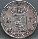 Zilveren rijksdaalder 1850 - 2 1/2 gulden 1850 - netjes!, Koning Willem III, Verzenden, Zilver, Losse munt