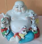 Chinees beeld - lachende Boeddha met kinderen - vintage, Ophalen, Gebruikt
