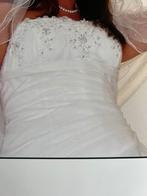 Mary Borsato Bruidsjurk maat 44 witte markies, Ophalen of Verzenden, Zo goed als nieuw, Wit, Trouwjurk