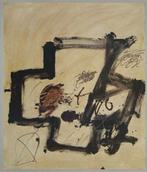Antoni Tàpies (1923) Offset Druk " The Cross " Ges, Antiek en Kunst, Kunst | Litho's en Zeefdrukken, Ophalen of Verzenden