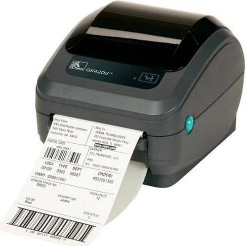 Zebra GK420D labelprinter, incl 9 rollen zebra 102 x 150 mm, Computers en Software, Labelprinters, Nieuw, Ophalen of Verzenden