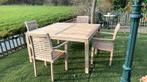 Teakhouten tuinset., Tuin en Terras, Tuinsets en Loungesets, Ophalen of Verzenden, Gebruikt, Teakhout