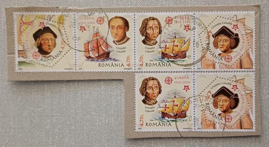 Roemenië 2005 -Europa zegels: Christopher Columbus, Ophalen of Verzenden, Overige landen, Gestempeld
