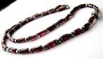 Prachtige Granaat ketting collier, Sieraden, Tassen en Uiterlijk, Kettingen, Ophalen, Zo goed als nieuw, Steen of Mineraal, Met edelsteen