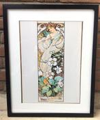 Uniek Alphonse Mucha Art Nouveau Affiche litho Poster, Antiek en Kunst, Verzenden