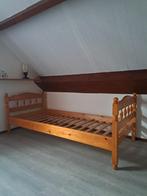 Houten Eenpersoonsbed, Gebruikt, 90 cm, Eenpersoons, Bruin