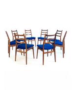 8x gerestaureerde eetkamerstoel, Casala ‘60, Huis en Inrichting, Stoelen, Hout, Ophalen of Verzenden, Zo goed als nieuw, Vijf, Zes of meer stoelen