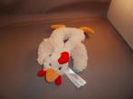 happy horse kip/haan knuffel met rammel harig velours crème, Ophalen of Verzenden, Nieuw, Overige typen